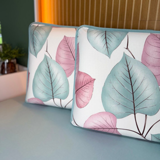 Jogo lençol e Fronha, Solteiro Casal Queen e King malha premium. Lençol liso e fronha estampada na frente com Vies em Oferta na Shopee