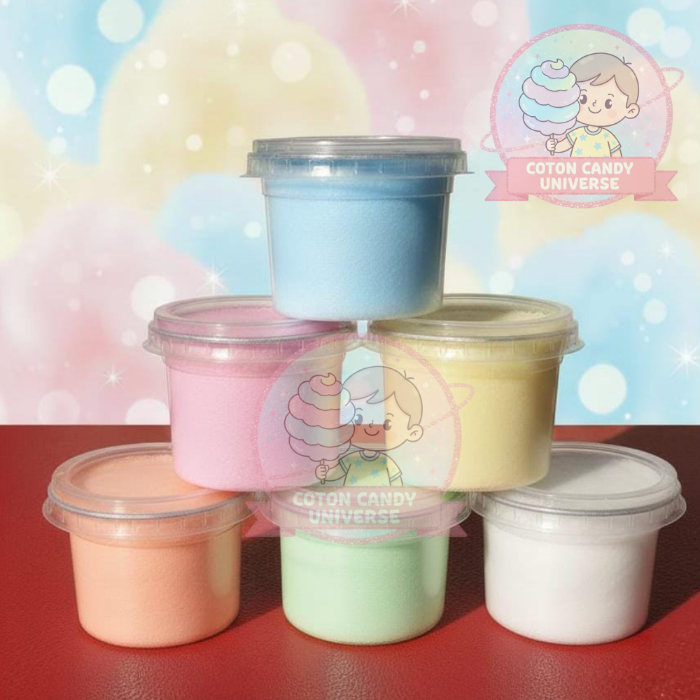 Algodão doce mini kit com 30 unidades 15 gramas lembrancinhas e eventos pote mini 145ml