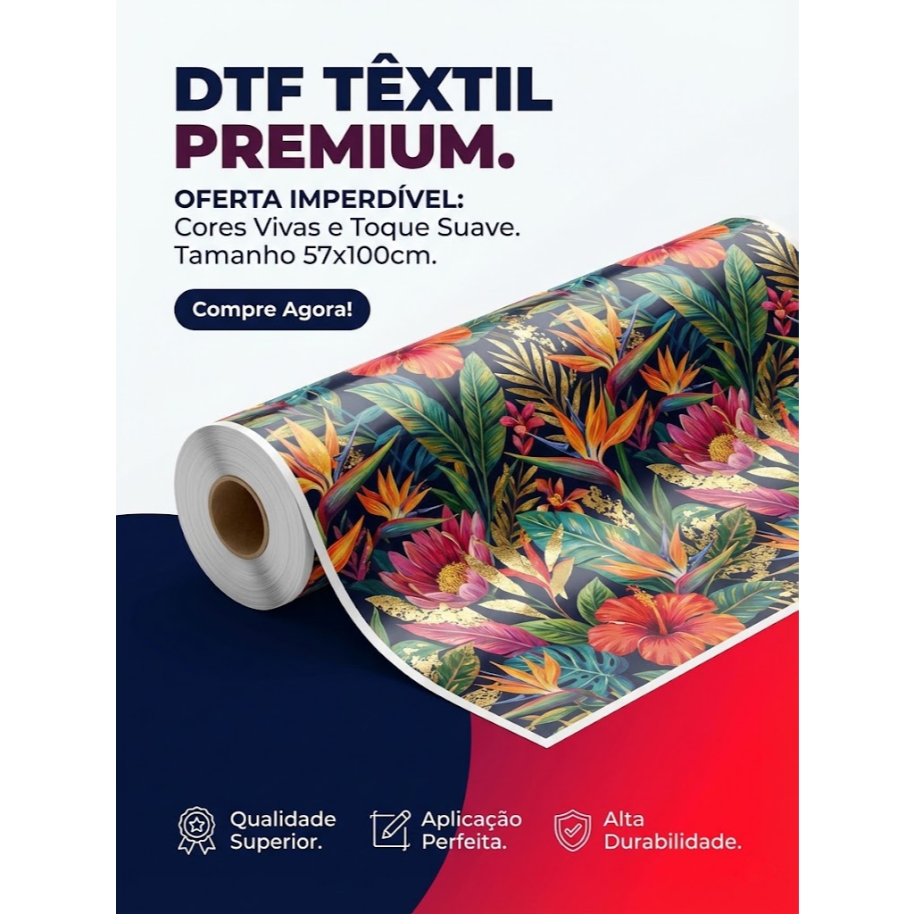 Estampas Impressão Dtf Alta Qualidade Cabeça de Impressao I3200 57x100cm
