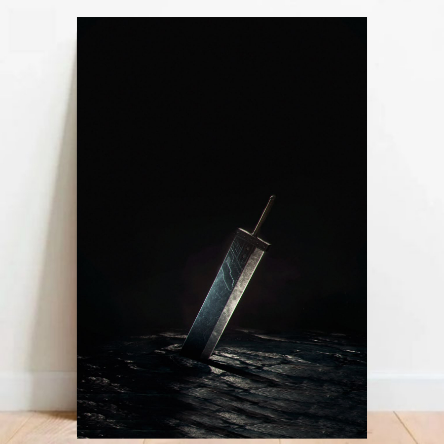 Quadro Placa decorativa geek Final Fantasy VII RPG aventura Game video game a2 60x40cm 017