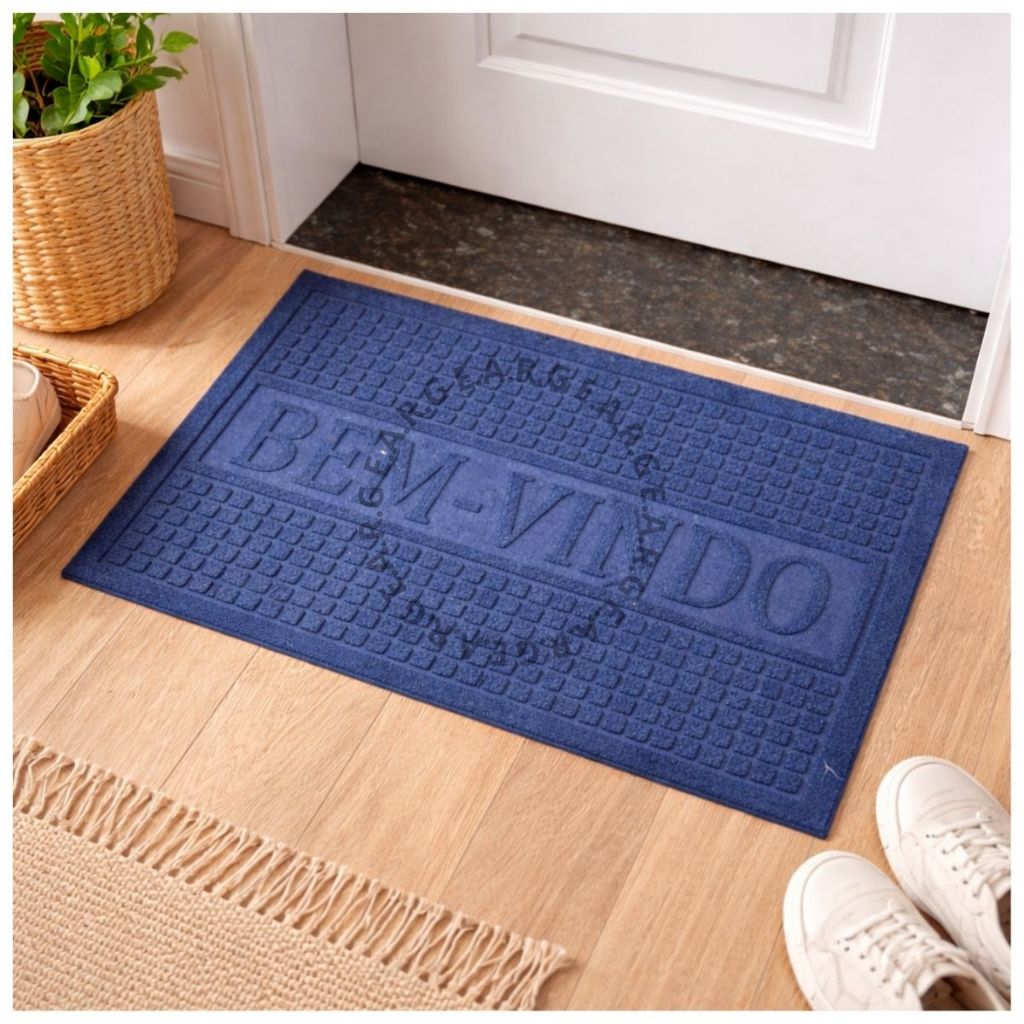 Tapete  Capacho Para Porta Bem Vindo Emborrachado Antiderrapante em Oferta na Shopee