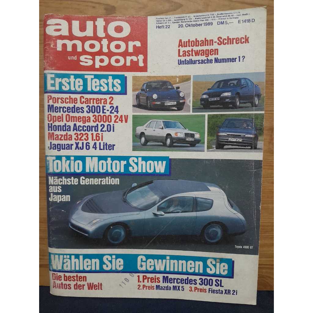 REVISTA AUTO MOTOR UND SPORT — Nº 22 — 20/10/1989