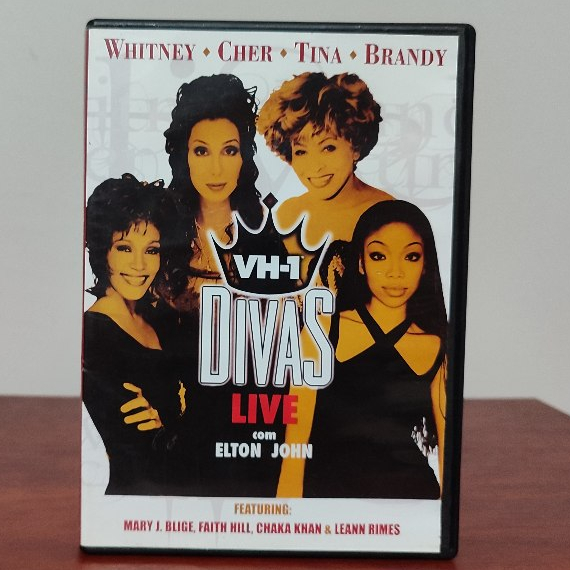 Dvd: Divas Live - Com Elton John - Vh-1 - Whitney, Cher, Tina, Brandy - Original