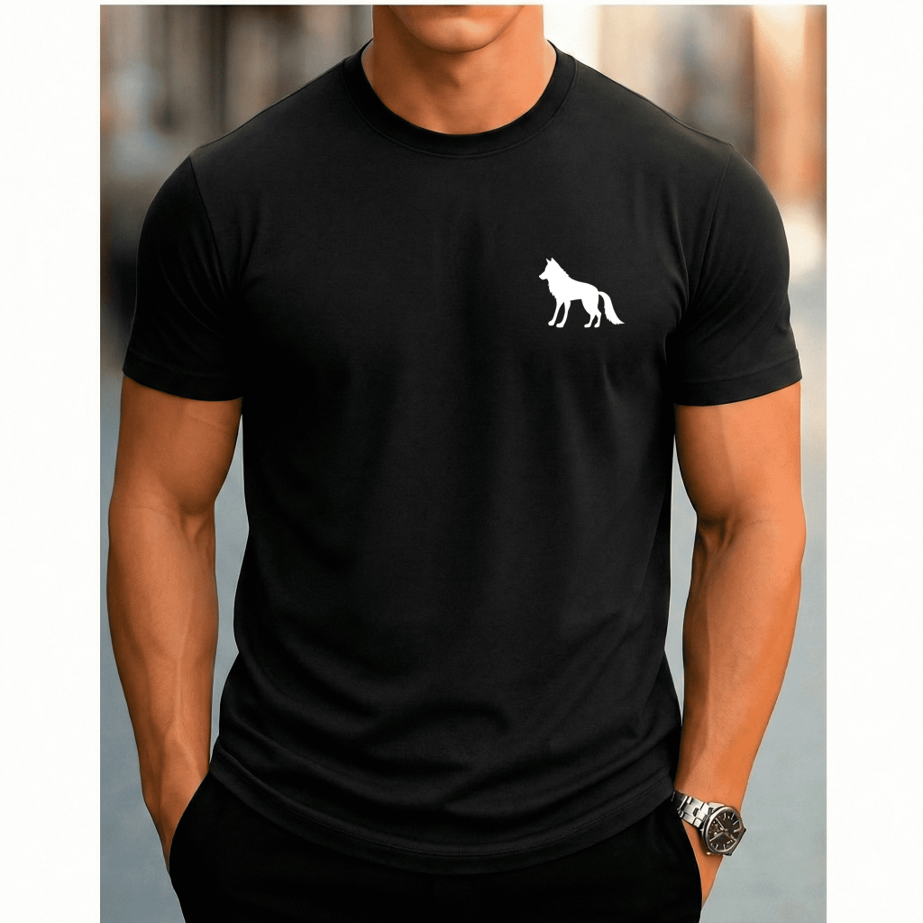 PROMOÇÃO Camiseta Masculina Streetwear Lobo Camisa 100% algodão moda confortável Premium Promoção