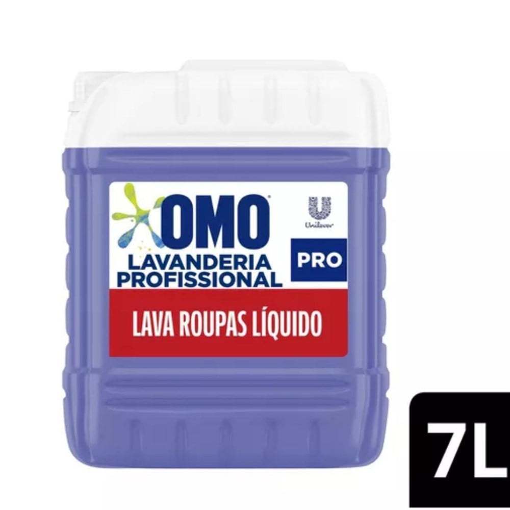 Lava roupas OMO Lavanderia Pro Líquido 7L- RENDE APROXIMADAMENTE 100 LAVAGENS.
