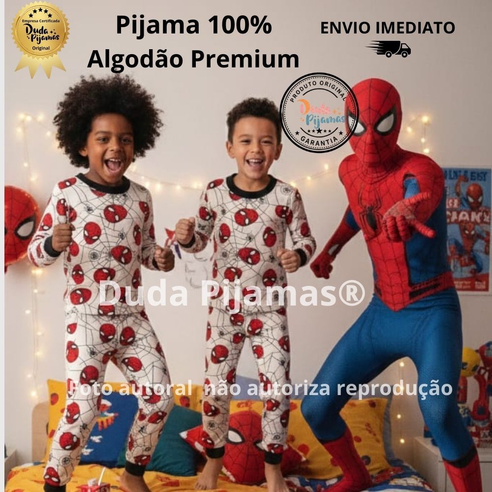 Pijama Infantil Algodão Menina Menino Verão Confortável