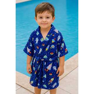 Roupão Infantil Atoalhado Premium MENINOS E MENINAS em Oferta na Shopee