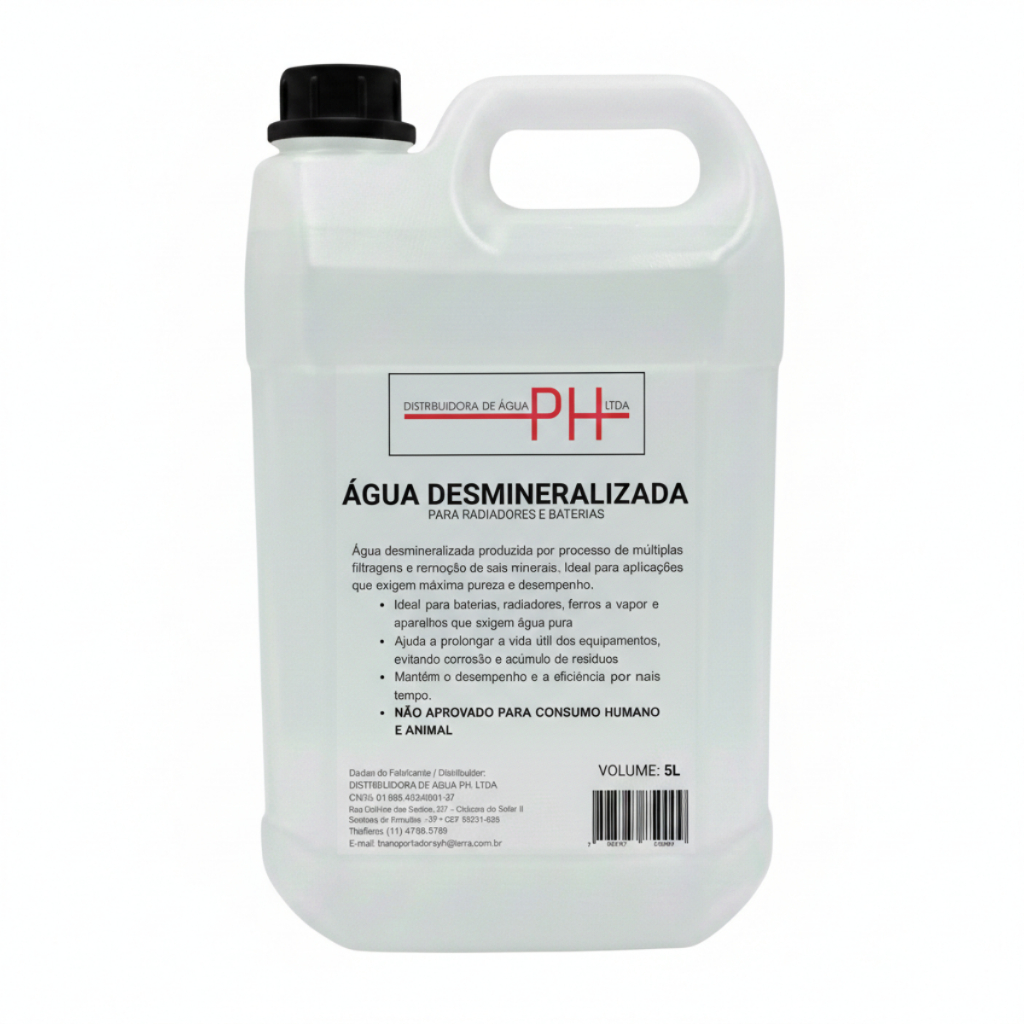 Água Desmineralizada Para Radiador E Bateria Galão 5 L em Oferta na Shopee