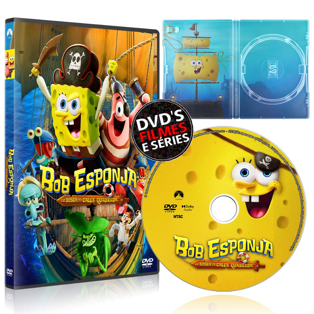 DVD Bob Esponja Em Busca da Calça Quadrada Dublado e Legendado (2025) - Alta Qualidade *PROMOÇÃO*