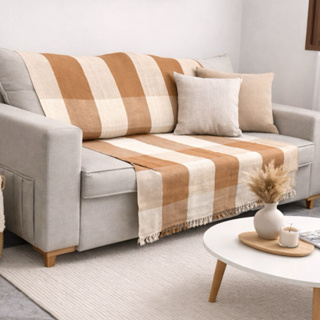 Manta para Sofá Grande de Algodão 210x120 cm | Luxo, Conforto e Estilo | Promoção Direto da Fábrica em Oferta na Shopee