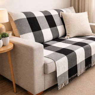 Manta para Sofá Grande de Algodão 120x210 cm | Luxo, Conforto e Estilo | Promoção Direto da Fábrica em Oferta na Shopee