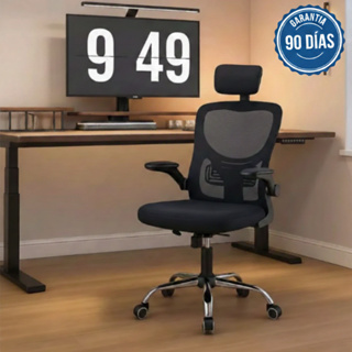 Cadeira Ergonômica Presidente Executiva Office Premium Giratória De Escritório Estofado Couro Mesh em Oferta na Shopee