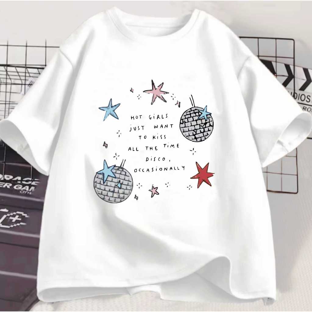 Camiseta Harry Kiss All The Time Disco Occasionally Unissex 100% Algodão