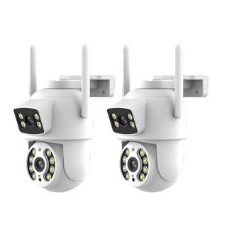 Câmera De Segurança Lente Dupla ICSEE IP66 Wi-Fi 360° Sensor Movimento Visão Noturna 2 em 1 Fixa + Giratória em Oferta na Shopee