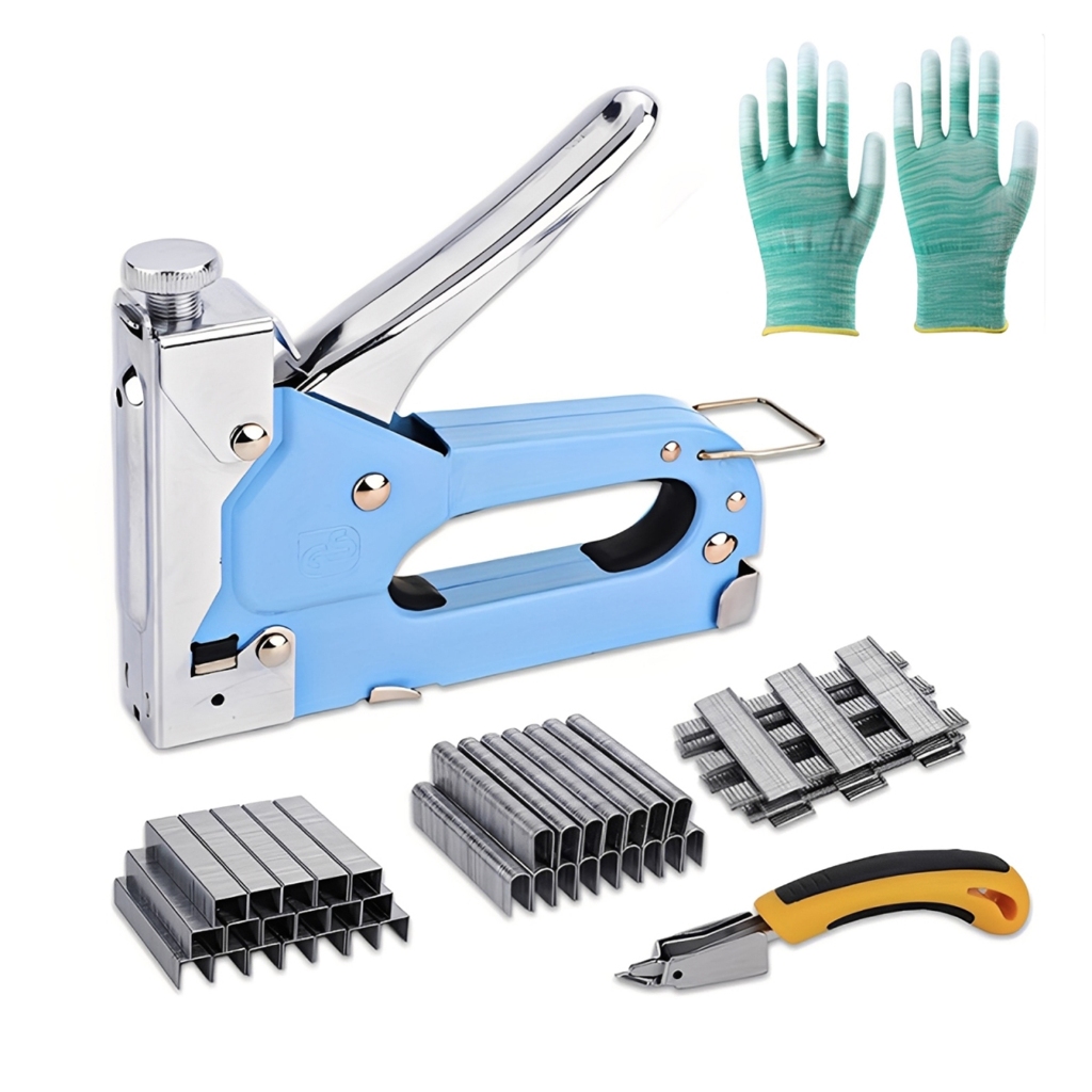 Grampeador manual profissional de alta pressão para estofados 2000 grampos (com extrator de pregos)MECOLOUR em Oferta na Shopee