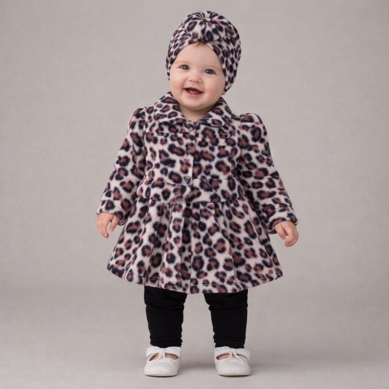 Sobretudo Infantil e Bebê com Turbante Brinde – Manga Princesa em Soft em Oferta na Shopee