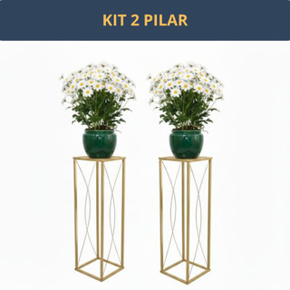 Kit 2 Pilares Decorativos em Ferro para Festas, Igrejas e Eventos – Suporte para Arranjos…