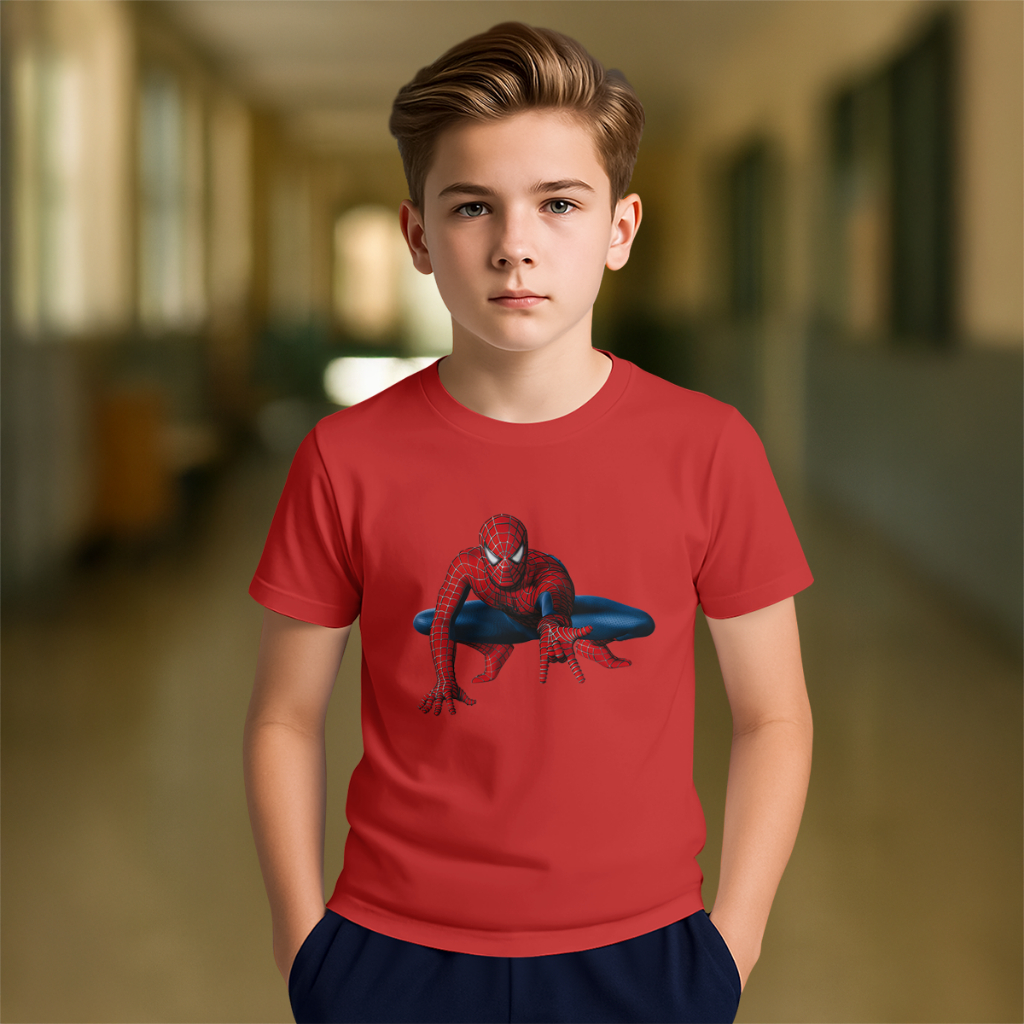 Camiseta Infantil vermelho 100% Algodão Premium moda 2026 em Oferta na Shopee