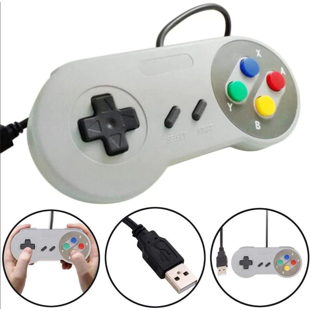 Game Pad Usb Super Nint Snes Joystick Win Linux
