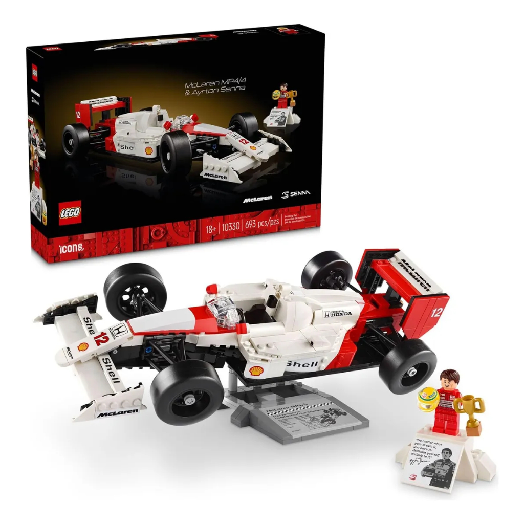 Lego Edição Especial Maclaren Ayrton Senna - 693 peças - Edição Coleção Lego