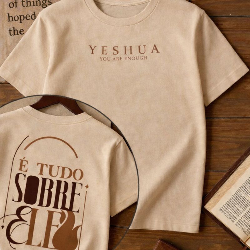 Camiseta Infantil Religiosa Estampada Algodão Unissex É Tudo Sobre Ele Cristão Yeshua Igreja em Oferta na Shopee
