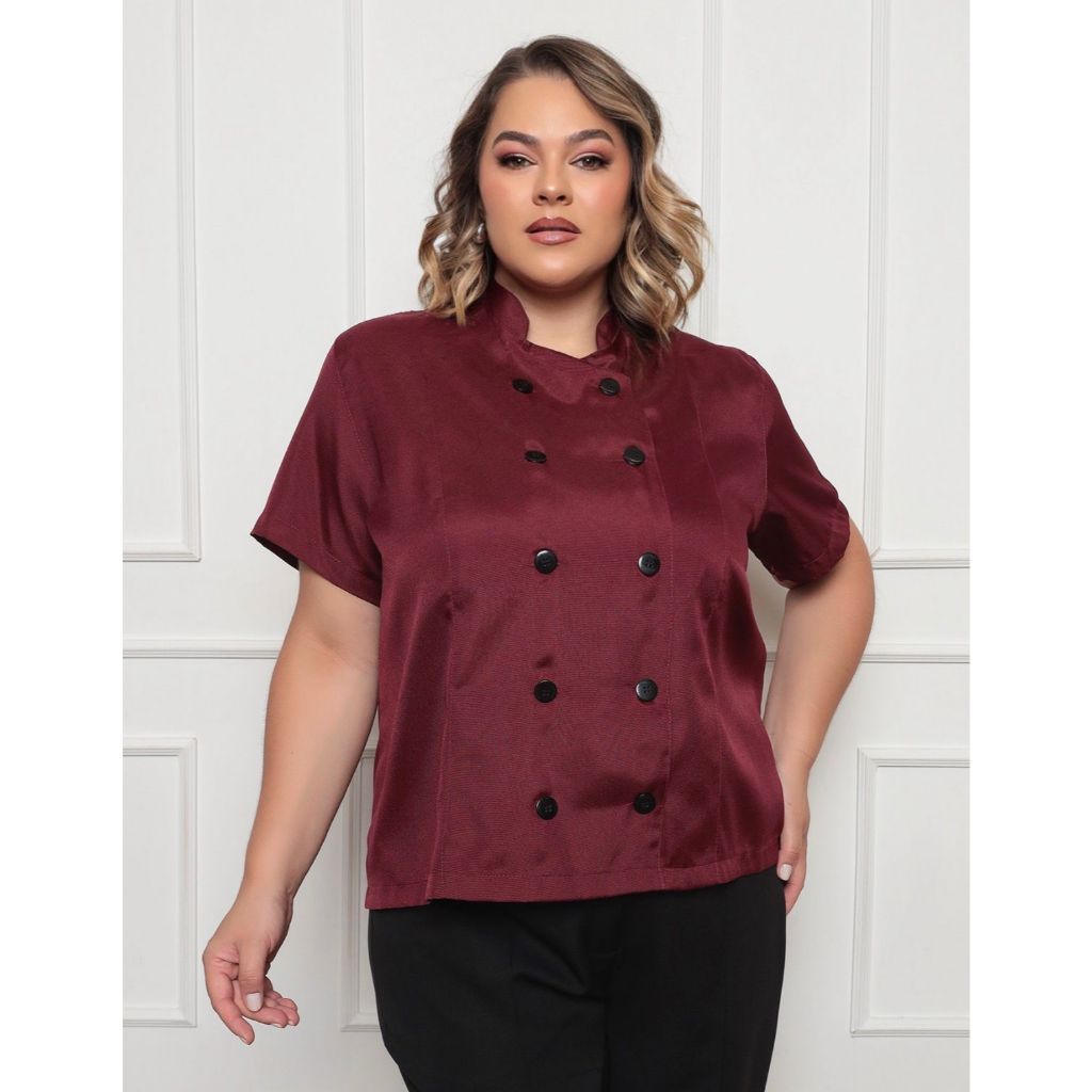 Dolma Chef Feminina Plus Size Teodora Bordo Elia