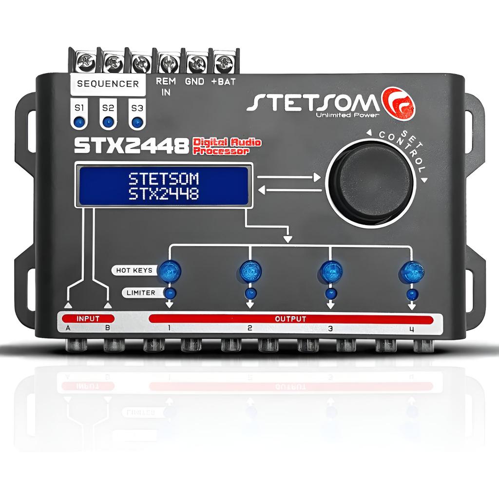 Processador Equalizador Stetsom Stx 2448 C/ Sequenciador Novo em Oferta na Shopee