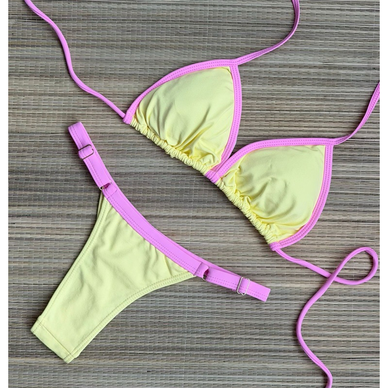 Biquíni de Fita Forrado com Bojo em Oferta na Shopee