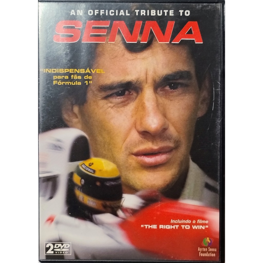 Dvd An Official Tribute to Senna Duplo Otimo Estado