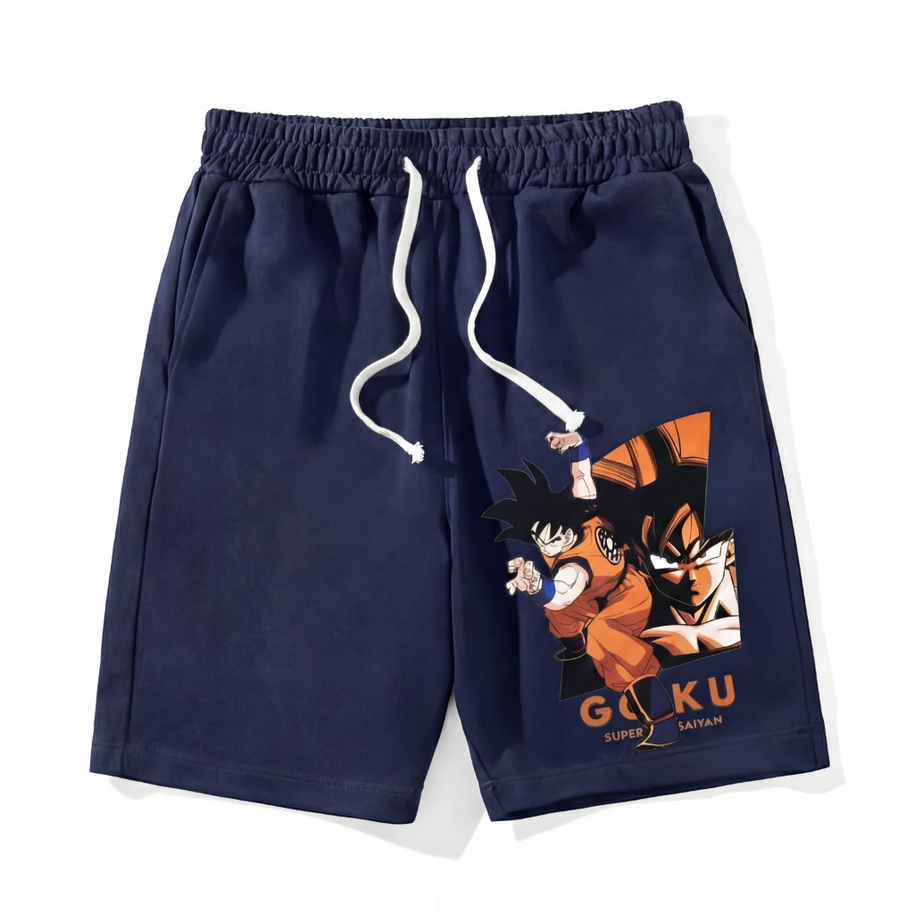 Bermuda Moletom Gohkuu Super Dragon Aftersoul Unissex Streetwear 100% Algodão