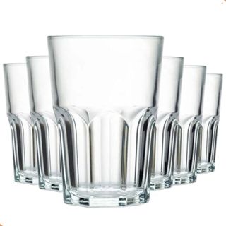 Jogo De Copos Em Vidro Kit 6 Peças Cozinha Água Suco Drink Refrigerante 350ml Mesa Posta Casa Nova em Oferta na Shopee