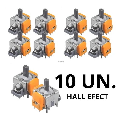 10 Analógicos 3d Magnéticos Hall Effect Ginfull Para controle Dualsense Ps5.