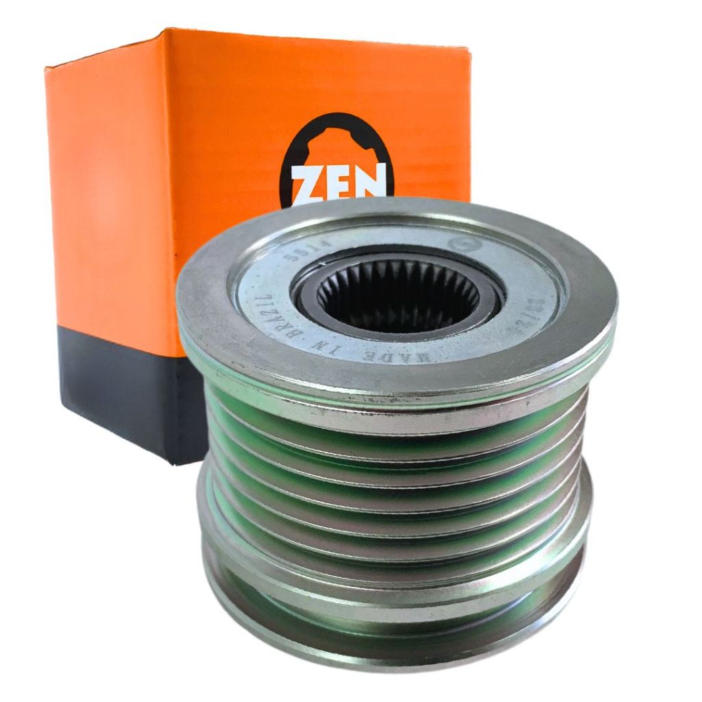 Polia Roda Livre Alternador 6 Filetes Para Audi A3 1.6 A4 A5 Q5 2.0 Vw Amarok 2.0 Zen 03G903119B