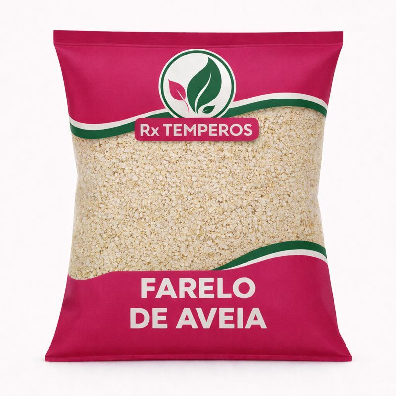 Farelo de Aveia Rx Temperos 100% Natural, Fonte de Fibras