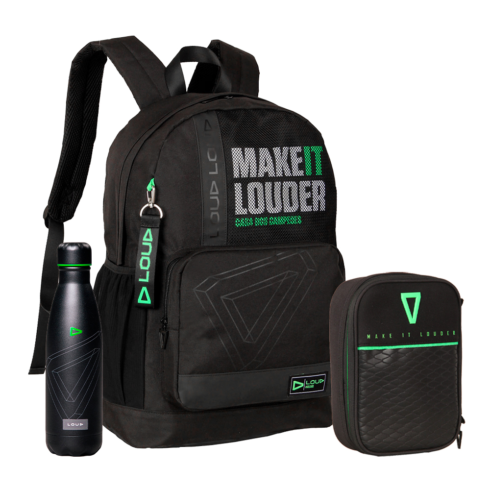 Kit Mochila e Estojo Loud Games Free Fire Costas Preta Unissex Juvenil Org em Oferta na Shopee