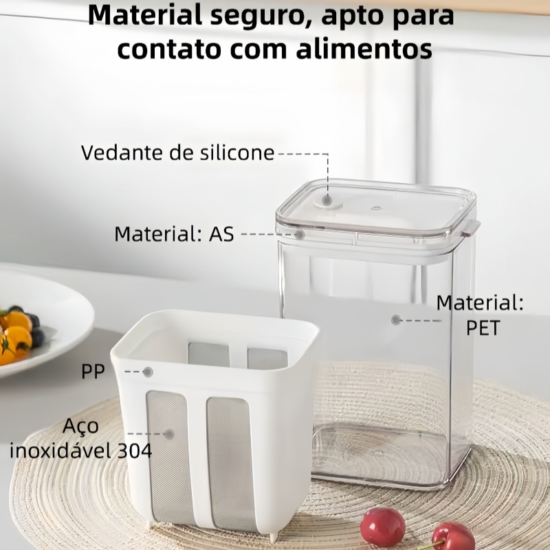 Filtro de Iogurte - Separador de Iogurte DIY - Iogurte Mais Cremoso para Casa 1100ML
