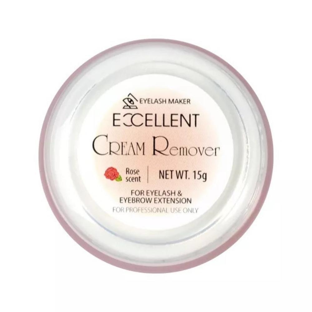 Cream Remover Excellent  Rose 15g Creme Removedor de Cola para Alongamento Extensão de Cílios