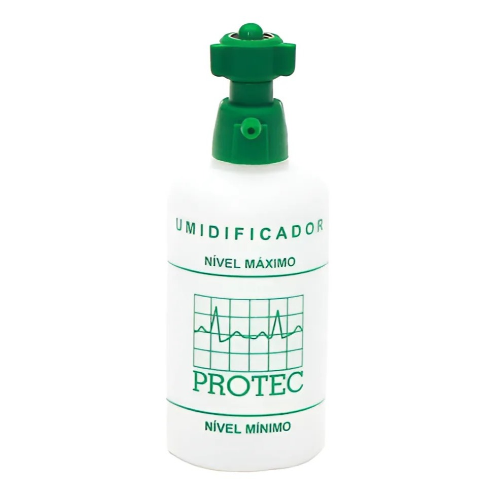 Copo Frasco Umidificador Para Oxigênio 250ml Protec