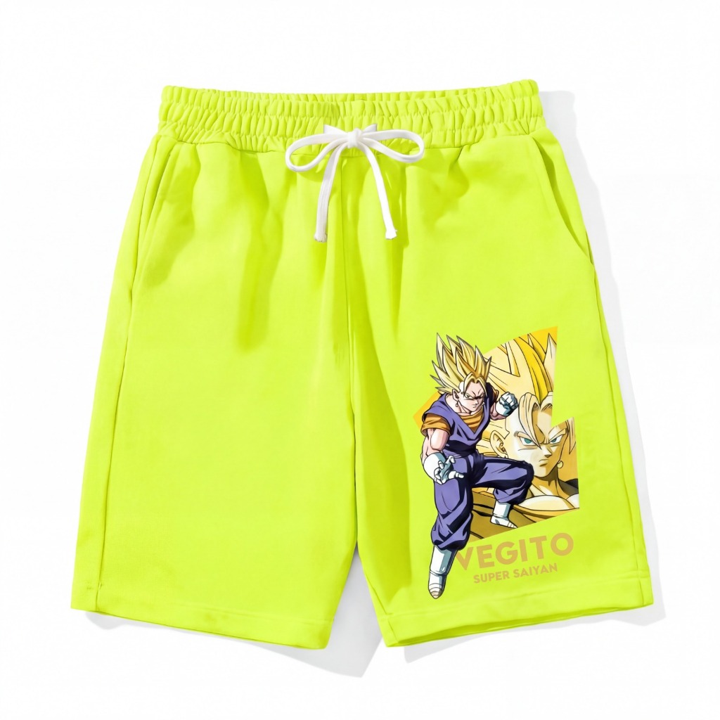 Bermuda Moletom Vegitoh Super Dragon SB Aftersoul Unissex Plus Size 100% Algodão