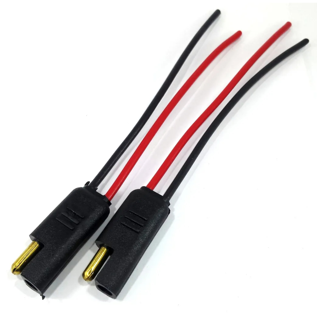 Conector Tomada Plug Para Caixa Som 2 Vias Com Fio