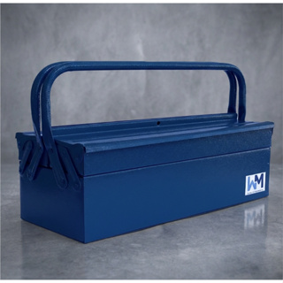 Caixa de Ferramentas Metálica W&M - Organização e Transporte com Pintura Resistente em Oferta na Shopee