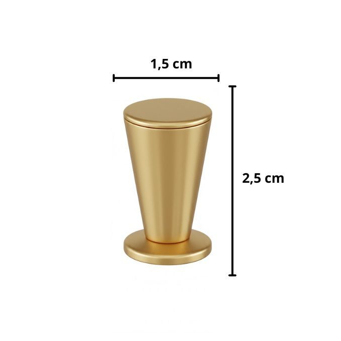 Kit 2 Puxador botão tulipa para decoração de móveis em geral móveis classicos e modernos