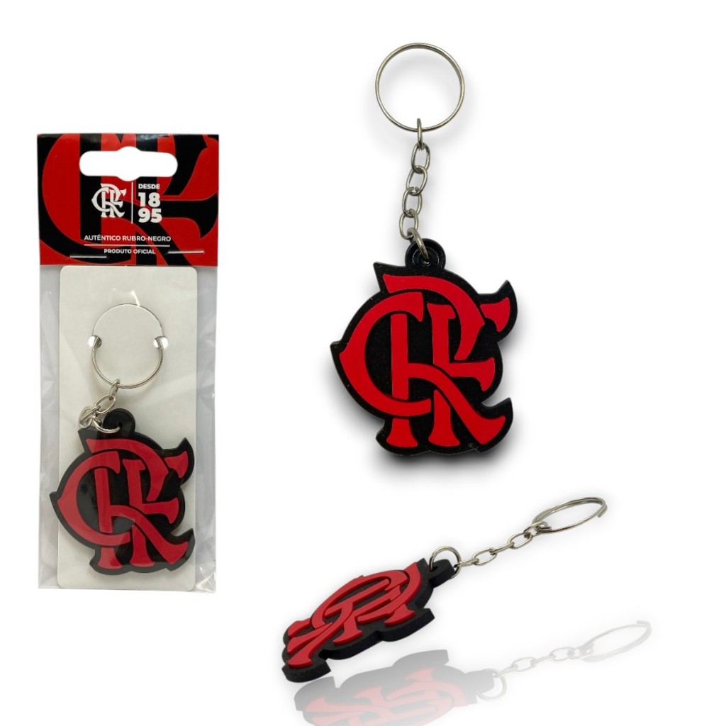 CHAVEIRO DE BORRACHA CRF OFICIAL - Flamengo em Oferta na Shopee
