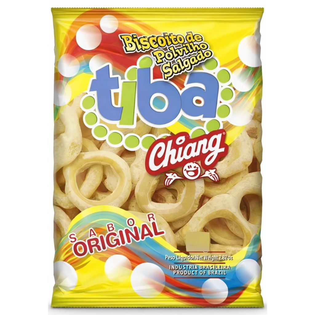 Biscoito De Polvilho Salgado Argola 40g Tiba Chiang em Oferta na Shopee
