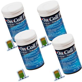 200 Tiras Medir Glicose On Call Plus II Tiras para medir a glicemia em Oferta na Shopee