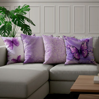 Kit de 4 capas de almofadas temas Borboletas varias cores e modelos, modernas Para Sofá, Sala e Quarto em Oferta na Shopee