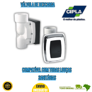 Válvula Descarga Embutir Com Canopla Para Vaso Sanitário Cipla Cd-15 Resistente Oferta em Oferta na Shopee
