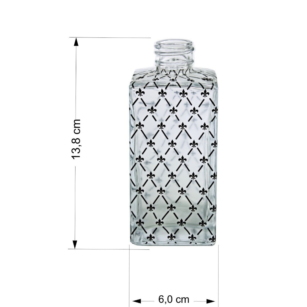 Vidro Envelopado 250ml para Aromatizador Home Spray, Sabonete Frasco Decorado Personalizado Rosca 28