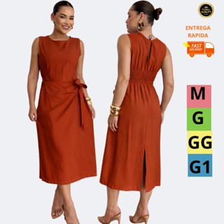 Vestido Feminino Tecido Sensorial  – Elegante e Confortável | M G GG G1 em Oferta na Shopee