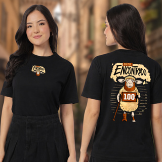Camiseta Feminina Moda Evangélica T-Shirt Estampada 100 Ovelha Algodão Promoção em Oferta na Shopee